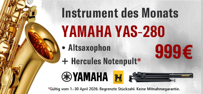 Instrument des Monats - YAMAHA YAS-280 - 999€